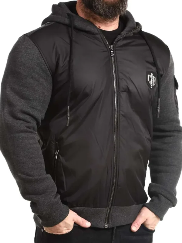 Esaias Hoodie - Mørkegrå/Sort^Cipo & Baxx Online