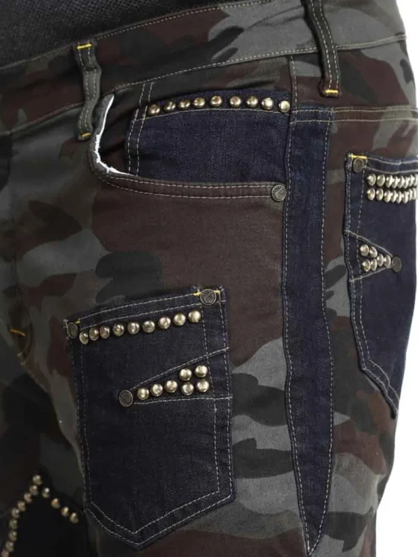 Exine Jeans - Camo/Blå^Kingz Outlet