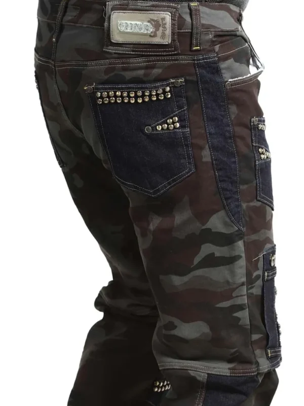 Exine Jeans - Camo/Blå^Kingz Outlet