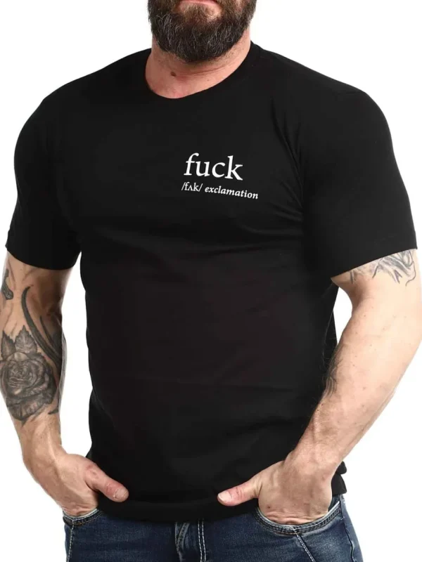 F*ck T-shirt - Sort^Urban Classics Sale