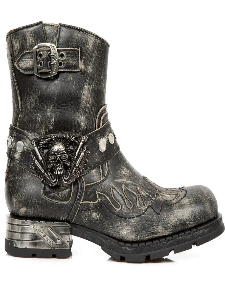 flame_skull_new_rock_boot_0.webp Flame Skull Boots - Dirty Black^New Rock New