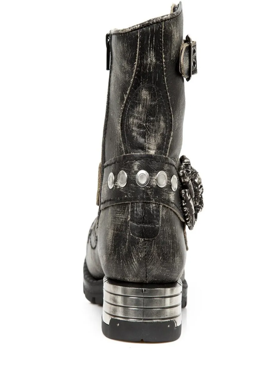 flame_skull_new_rock_boot_3.webp Flame Skull Boots - Dirty Black^New Rock New