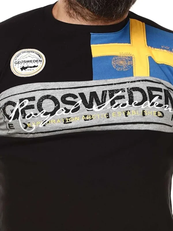 Fresco Sweden T-shirt - Sort^Geographical Norway Clearance
