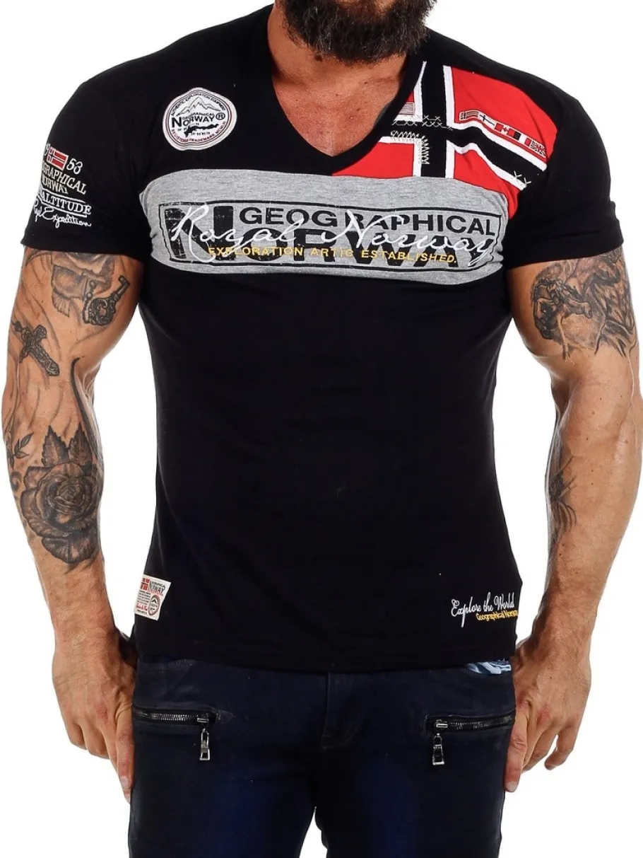 fresco_tshirt___sort_5.webp Fresco T-shirt - Sort^Geographical Norway Hot