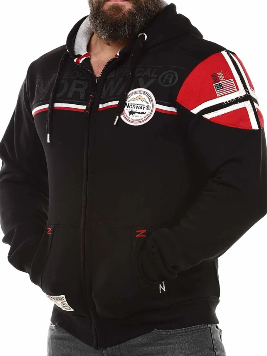 fulco_geo_norway_hoodie___2.webp Fulco Geo Norway Hoodie - Sort^Geographical Norway Best