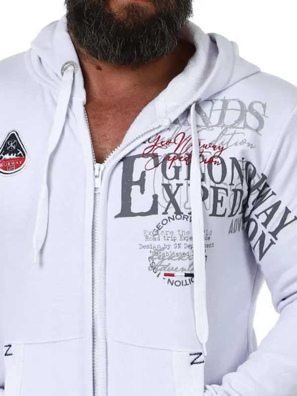 Gadventure Geo Norway Hoodie - Hvid^Geographical Norway Sale