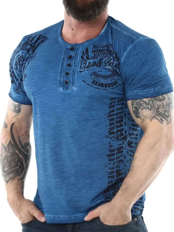 Gasoline T-shirt - Blå^Cipo & Baxx Discount