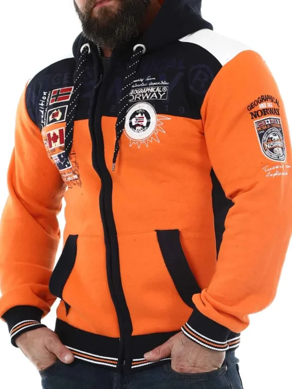 Geday Geo Norway Hoodie - Orange^Geographical Norway Outlet