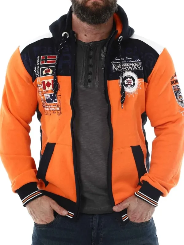 Geday Geo Norway Hoodie - Orange^Geographical Norway Outlet