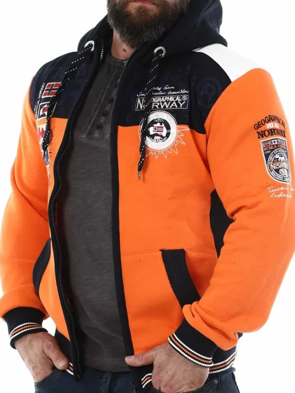 Geday Geo Norway Hoodie - Orange^Geographical Norway Outlet