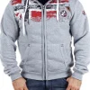 Genox Geo Norway Zip Hoodie - Grå^Geographical Norway Best