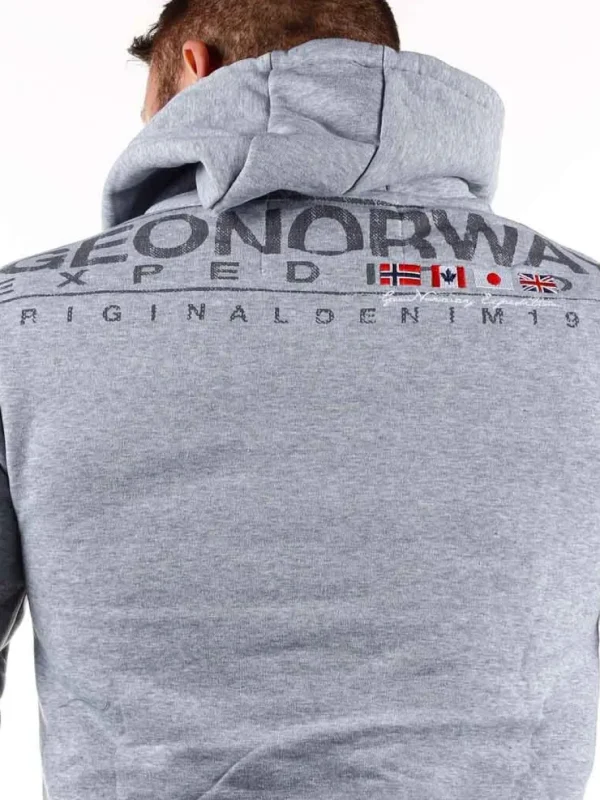 Genox Geo Norway Zip Hoodie - Grå^Geographical Norway Best