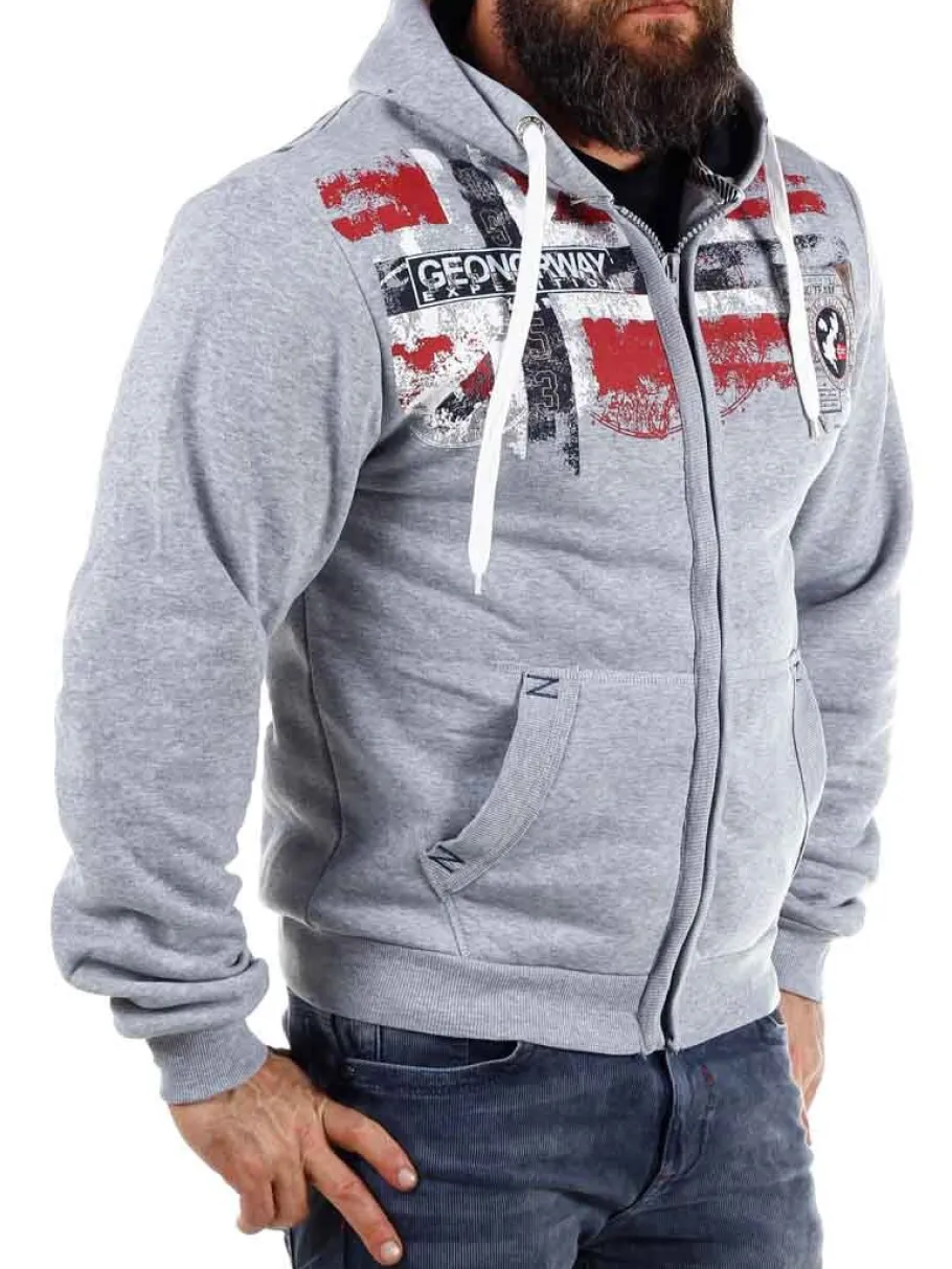 genox_geo_norway_zip_hood_5.webp Genox Geo Norway Zip Hoodie - Grå^Geographical Norway Best