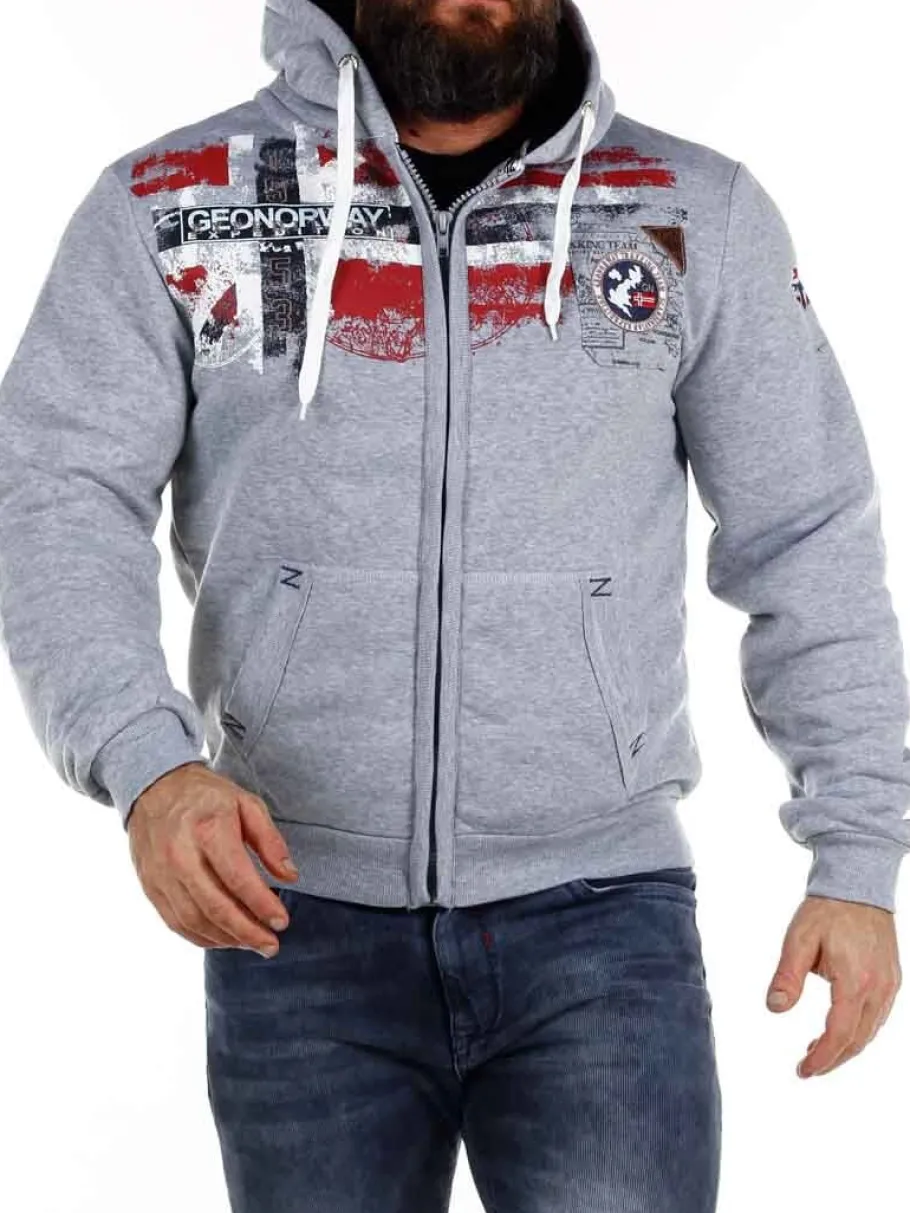 genox_geo_norway_zip_hood_7.webp Genox Geo Norway Zip Hoodie - Grå^Geographical Norway Best