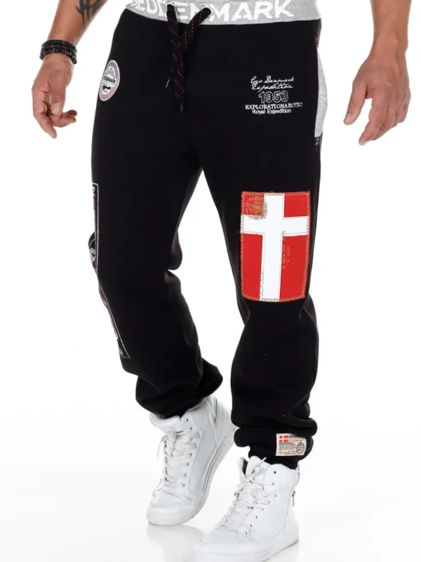Geo Denmark Sweatpants - Sort^Geographical Norway Best