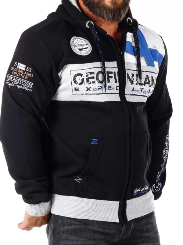 Geo Finland Hoodie - Sort^Geographical Norway New