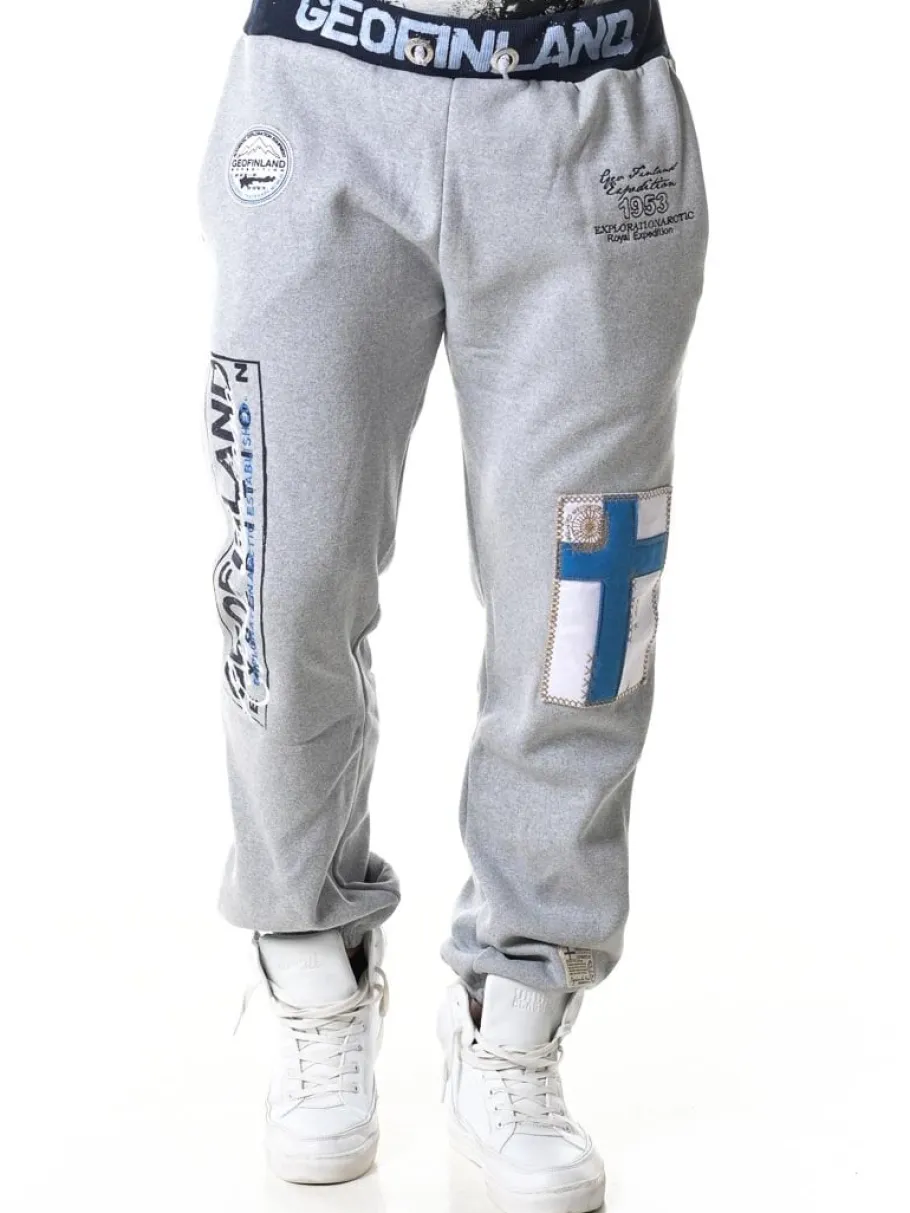 geo_finland_sweatpants__g_7.webp Geo Finland Sweatpants - Grå^Geographical Norway Outlet