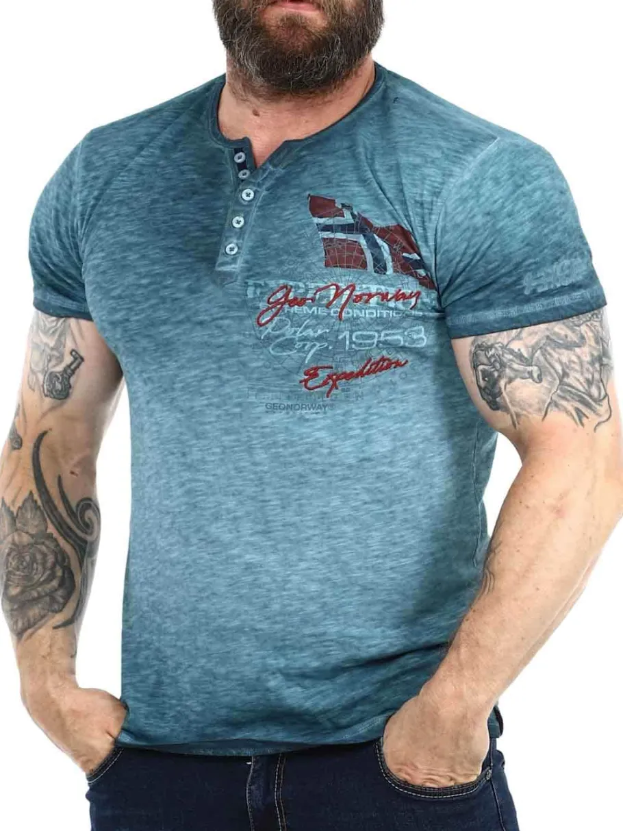 geo_norway_artic_tshirt___0-1.webp Geo Norway Artic T-shirt - Blå^Geographical Norway Hot