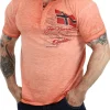 Geo Norway Artic T-shirt - Coral^Geographical Norway Online