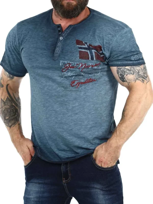 Geo Norway Artic T-shirt - Mørkeblå^Geographical Norway Online