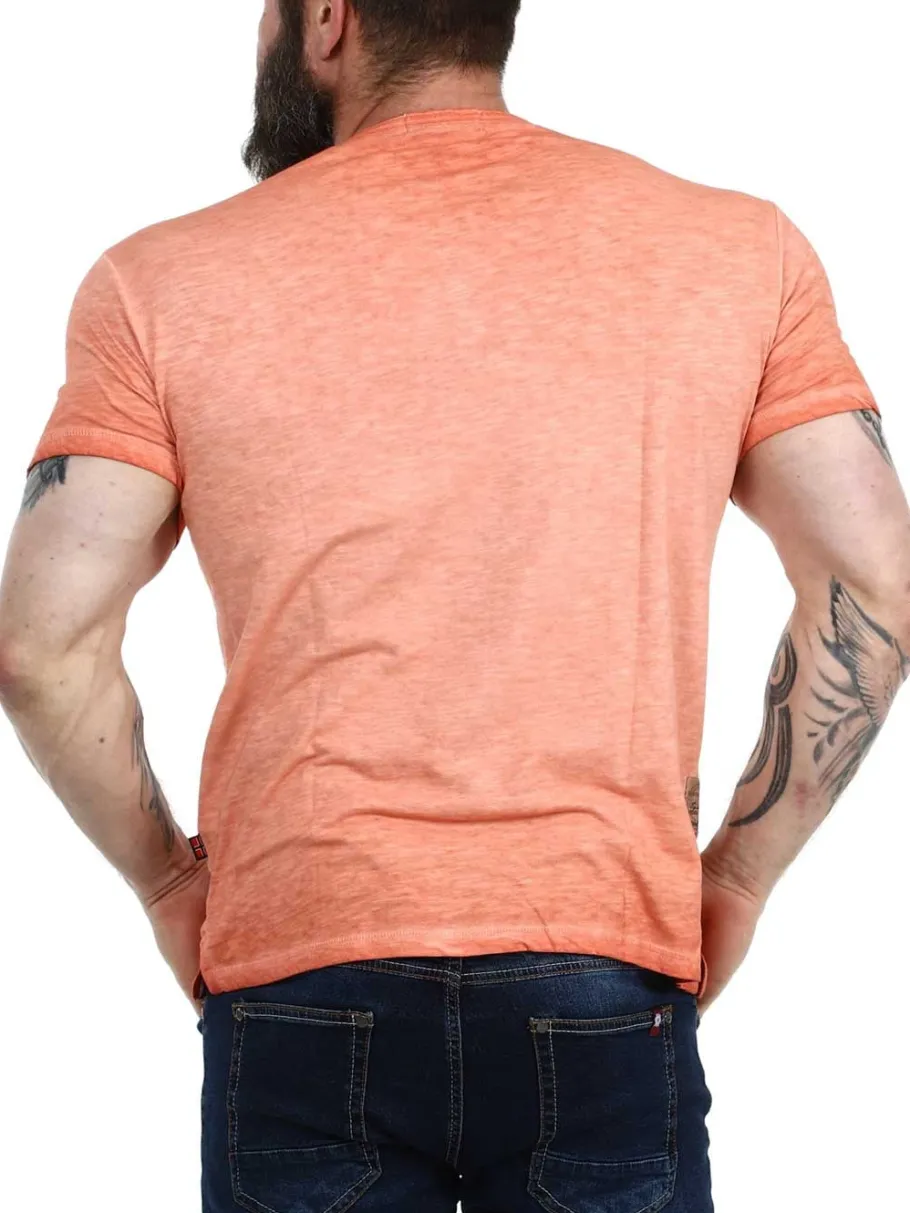 geo_norway_artic_tshirt___1-2.webp Geo Norway Artic T-shirt - Coral^Geographical Norway Online