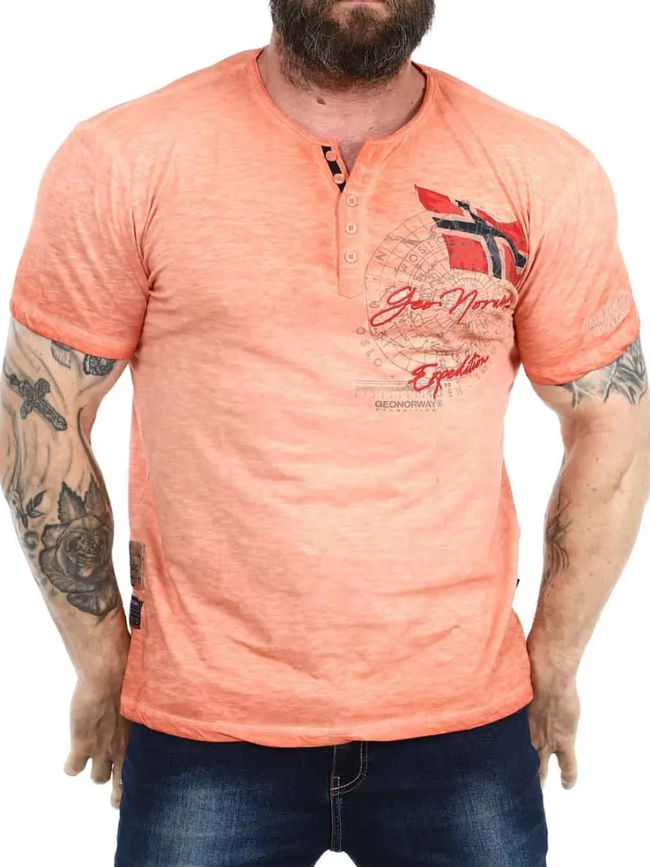 geo_norway_artic_tshirt___2-2.webp Geo Norway Artic T-shirt - Coral^Geographical Norway Online