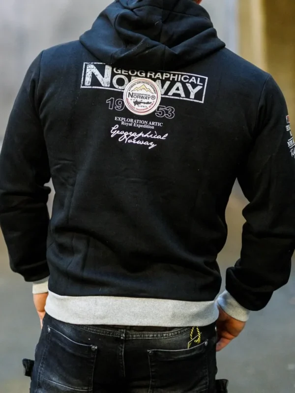 Geo Norway Hoodie - Sort^Geographical Norway Hot