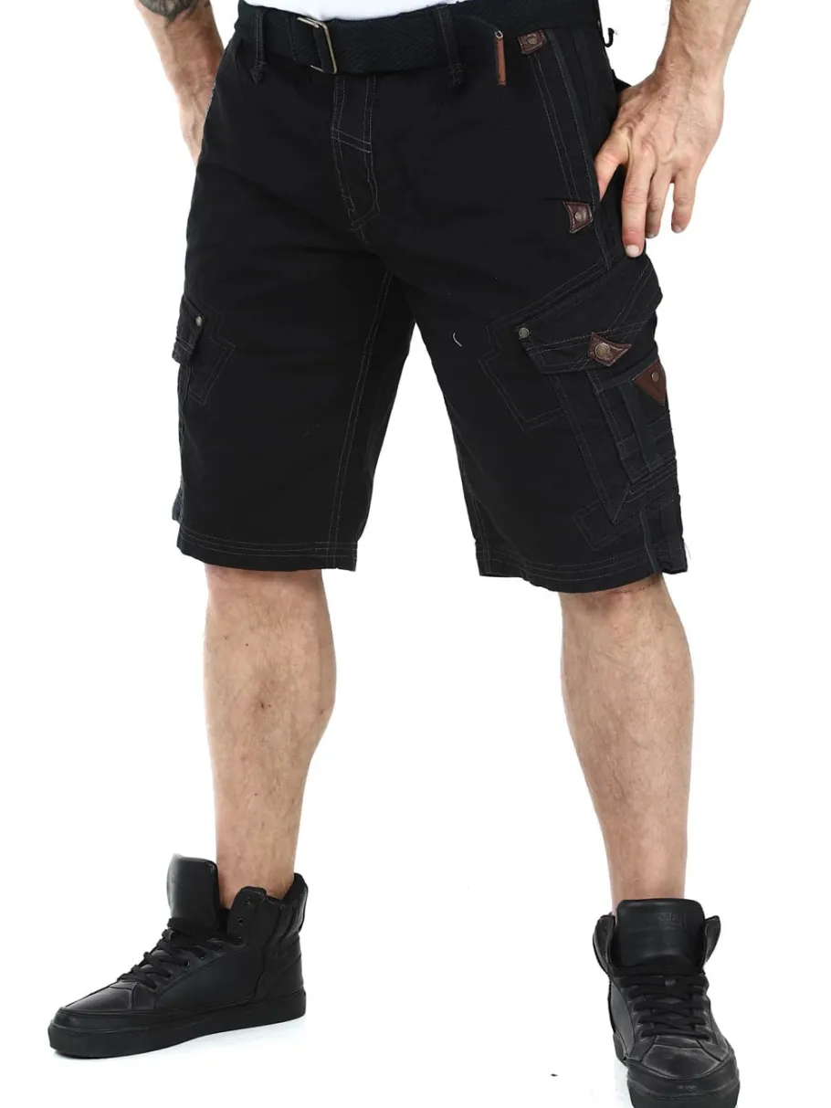 geo_norway_peanut_shorts__3.webp Geo Norway Peanut Shorts - Sort^Geographical Norway Clearance
