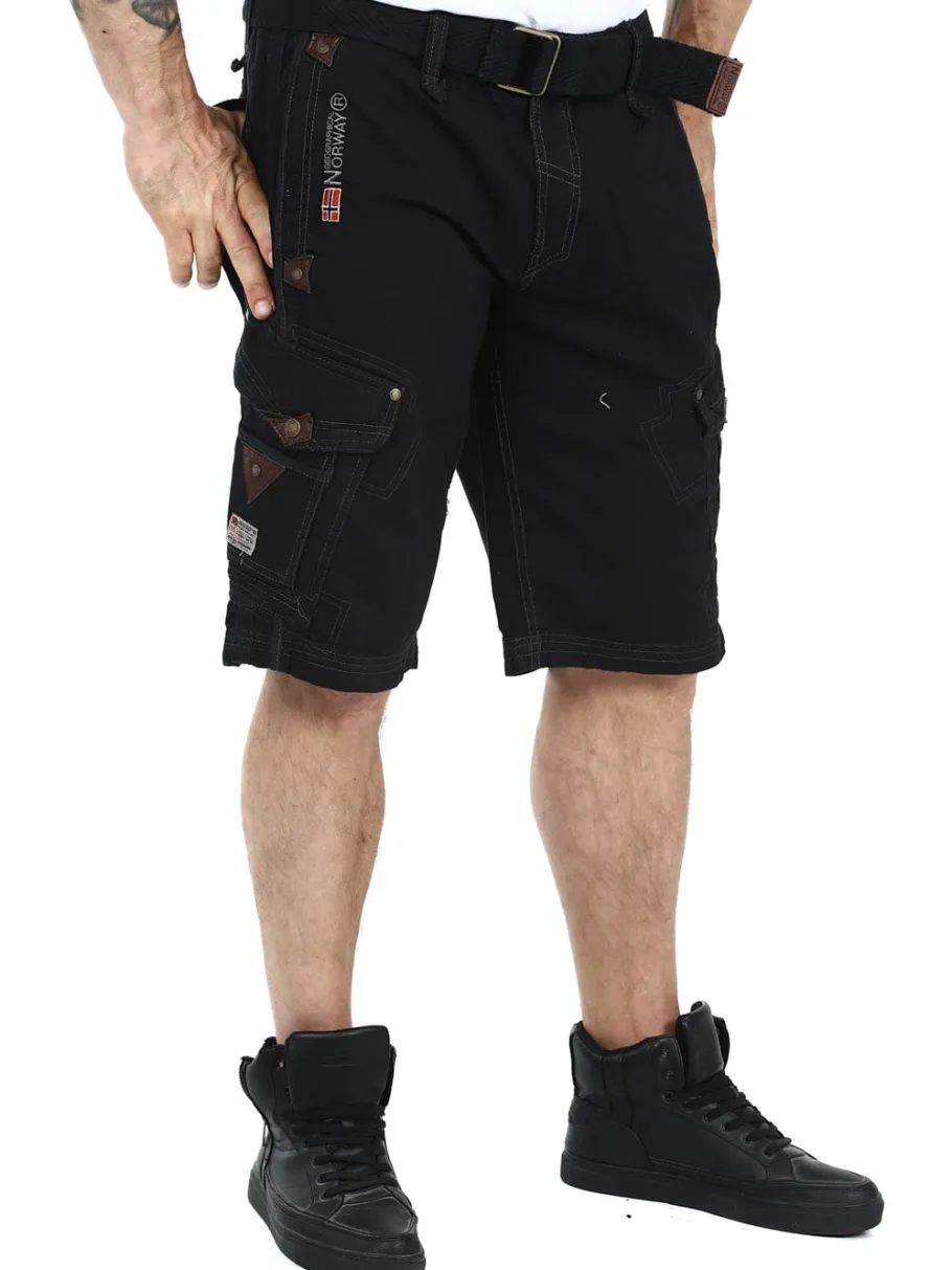 geo_norway_peanut_shorts__4.webp Geo Norway Peanut Shorts - Sort^Geographical Norway Clearance
