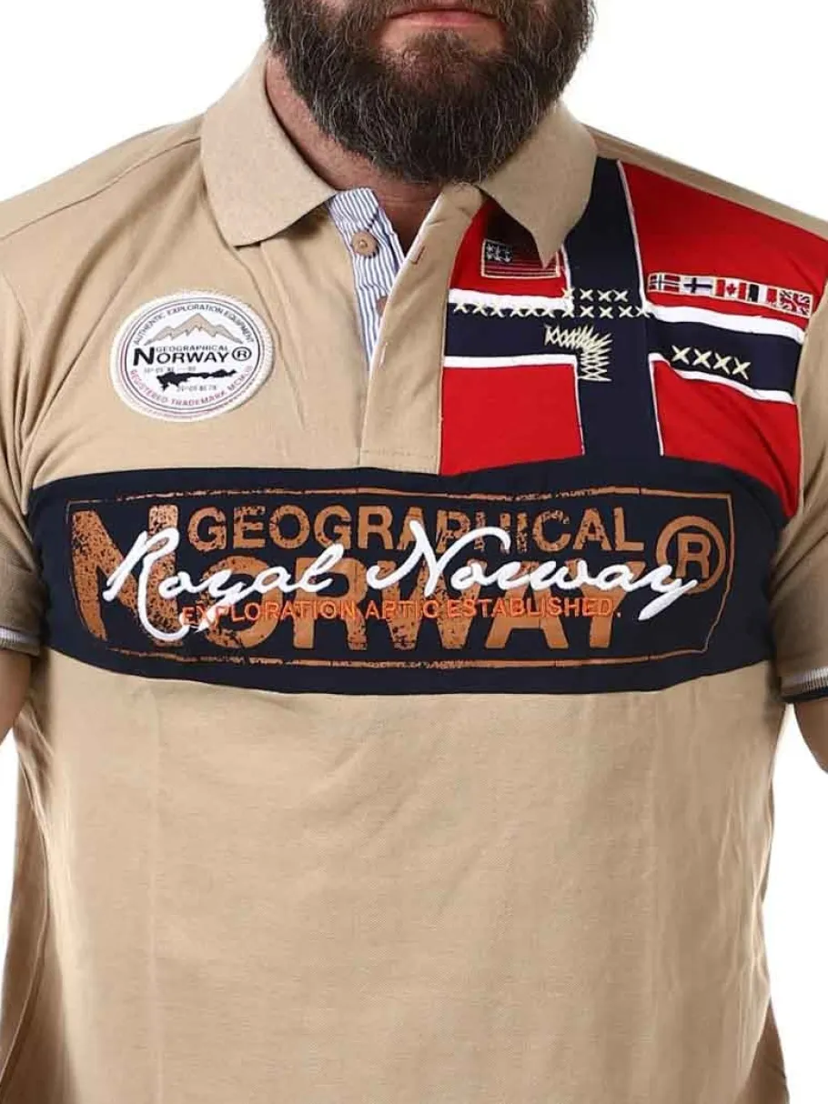 geo_norway_pik__beige_2.webp Geo Norway Piké - Beige^Geographical Norway Clearance