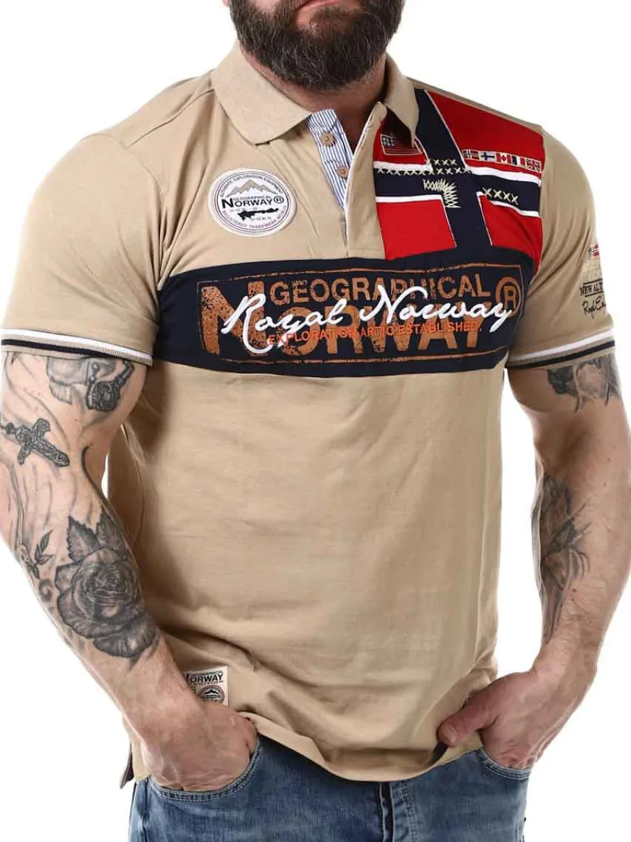 geo_norway_pik__beige_3.webp Geo Norway Piké - Beige^Geographical Norway Clearance