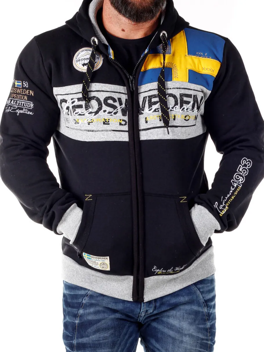geo_sweden_hoodie__sort_10.webp Geo Sweden Hoodie - Sort^Geographical Norway Sale