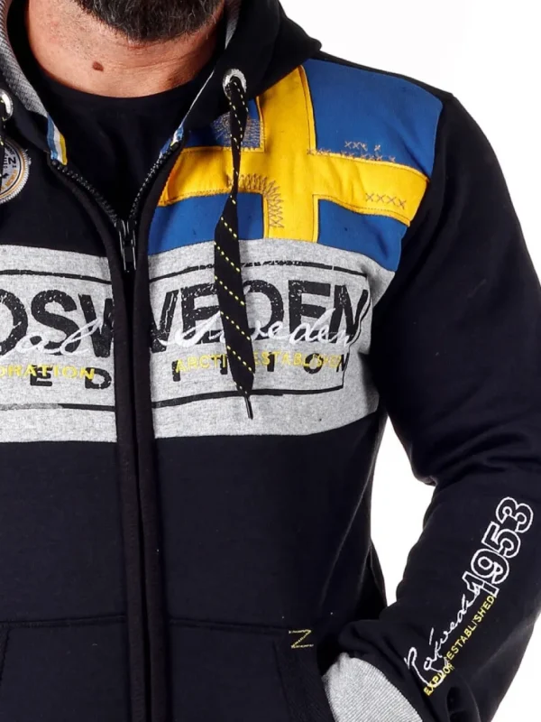 Geo Sweden Hoodie - Sort^Geographical Norway Sale