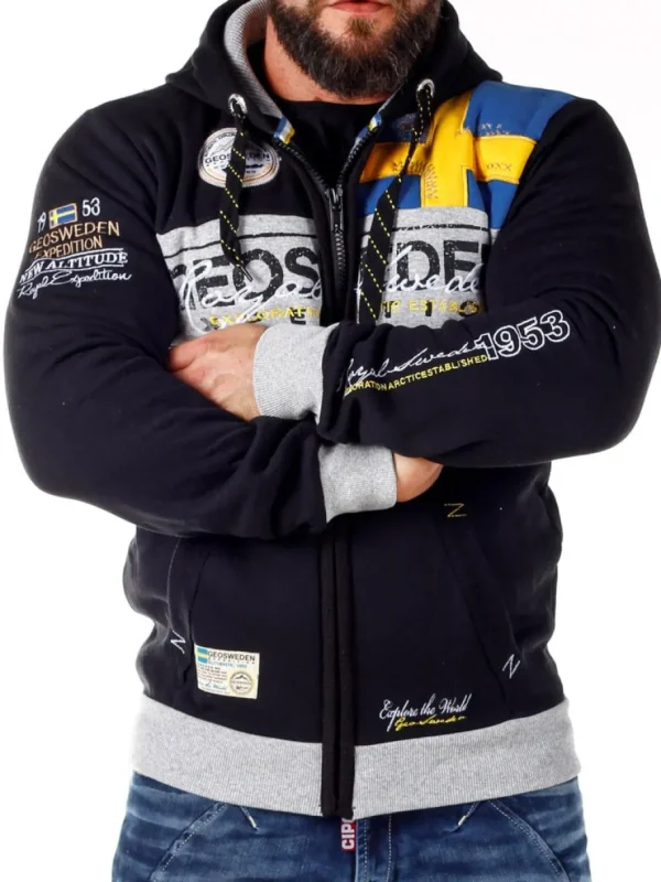Geo Sweden Hoodie - Sort^Geographical Norway Sale