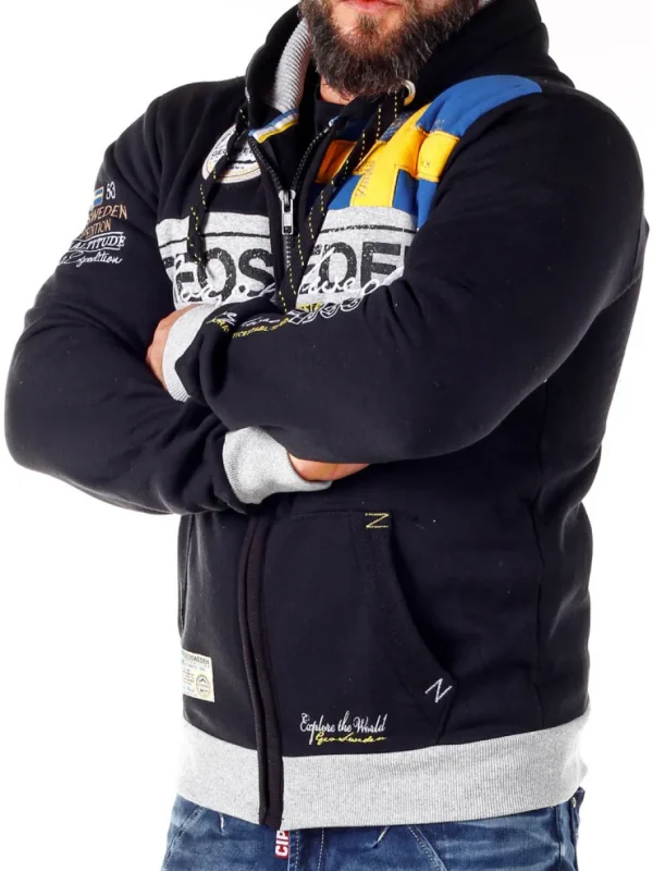 Geo Sweden Hoodie - Sort^Geographical Norway Sale