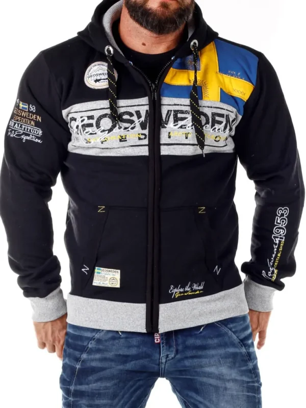 Geo Sweden Hoodie - Sort^Geographical Norway Sale