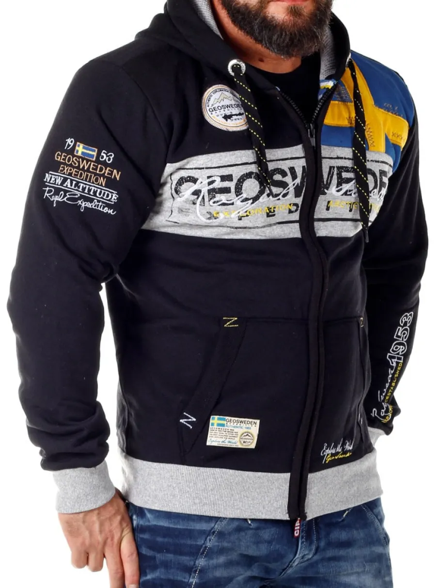 geo_sweden_hoodie__sort_4.webp Geo Sweden Hoodie - Sort^Geographical Norway Sale