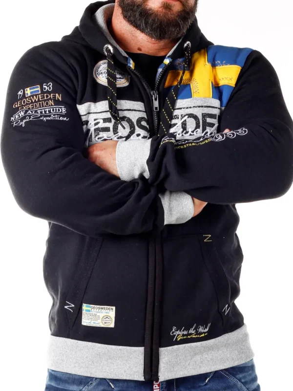 Geo Sweden Hoodie - Sort^Geographical Norway Sale