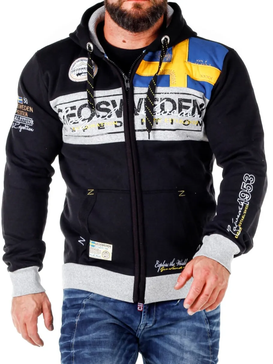 geo_sweden_hoodie__sort_9.webp Geo Sweden Hoodie - Sort^Geographical Norway Sale