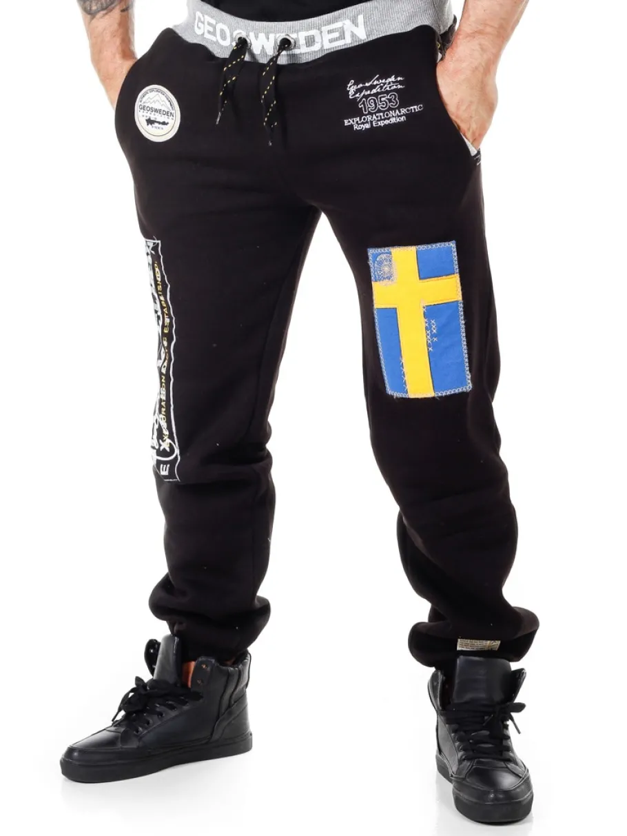 geo_sweden_sweatpants__so_0.webp Geo Sweden Sweatpants - Sort^Geographical Norway New
