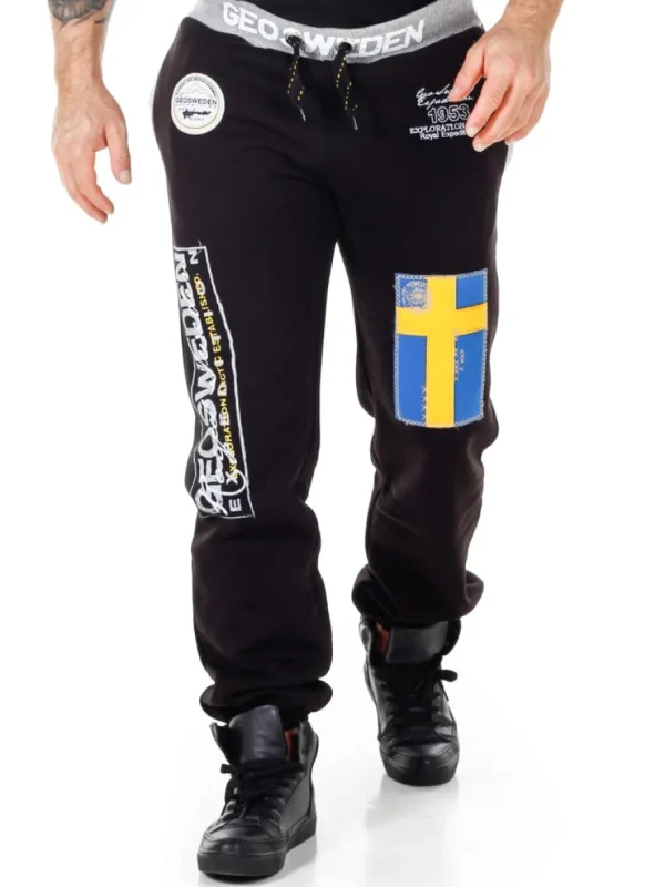 Geo Sweden Sweatpants - Sort^Geographical Norway New