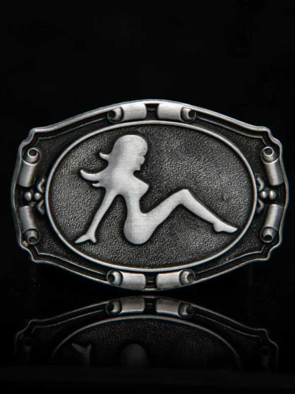 Girl Rider Bæltesspænde - Sølv^Ivory Falcon Clearance