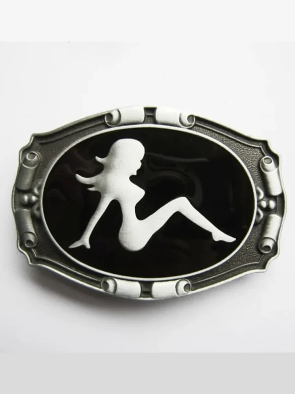 Girl Rider Bæltesspænde - Sølv^Ivory Falcon Clearance