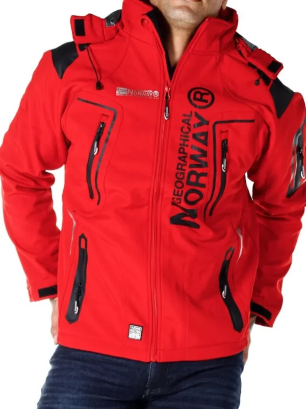Glazer Softshelljacke - Rød^Geographical Norway Best