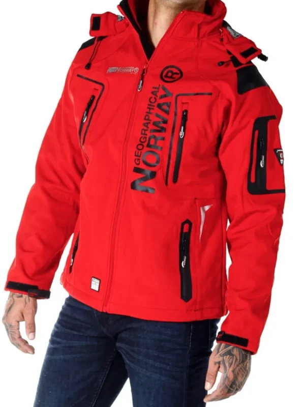 Glazer Softshelljacke - Rød^Geographical Norway Best
