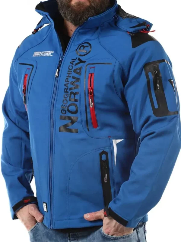 Glazer Softshelljakke - Blå^Geographical Norway New
