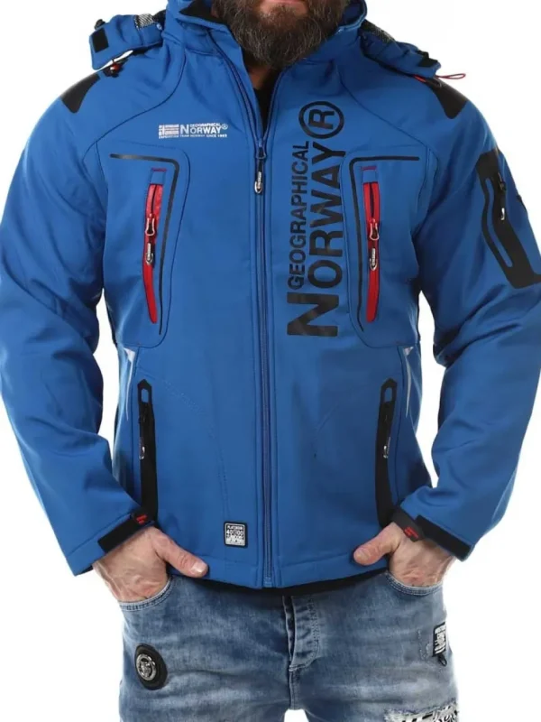 Glazer Softshelljakke - Blå^Geographical Norway New