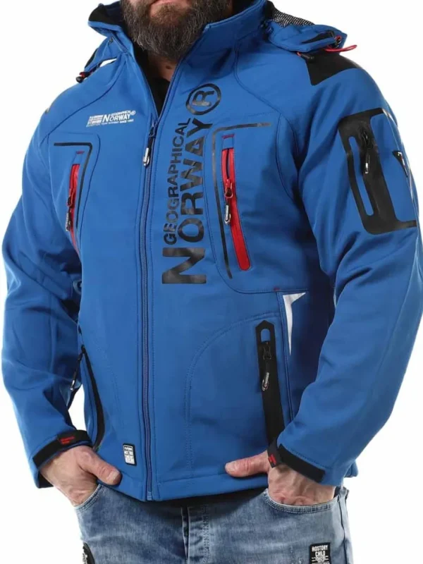 Glazer Softshelljakke - Blå^Geographical Norway New