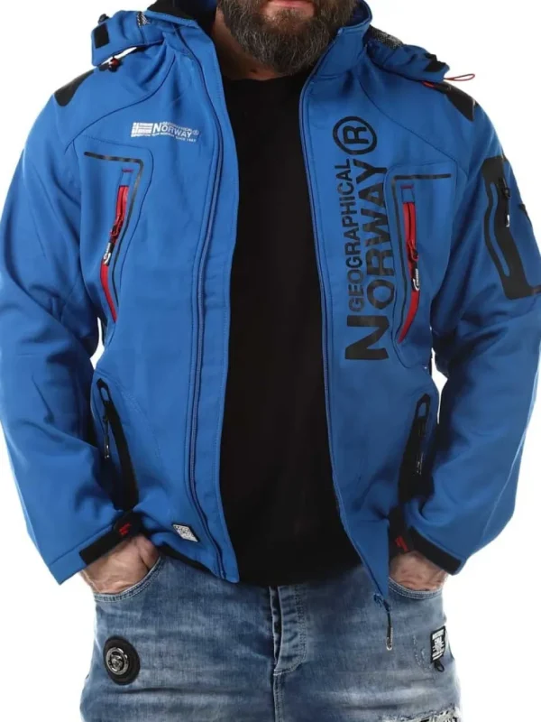 Glazer Softshelljakke - Blå^Geographical Norway New