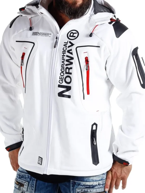Glazer Softshelljakke - Hvid^Geographical Norway Fashion